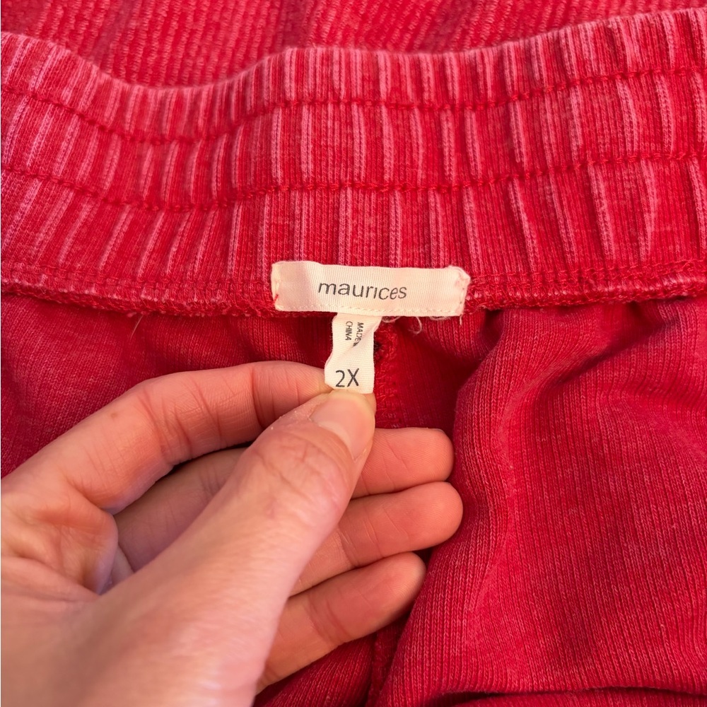 Maurices Red Long Sleeve USA Top - Picture 2 of 3
